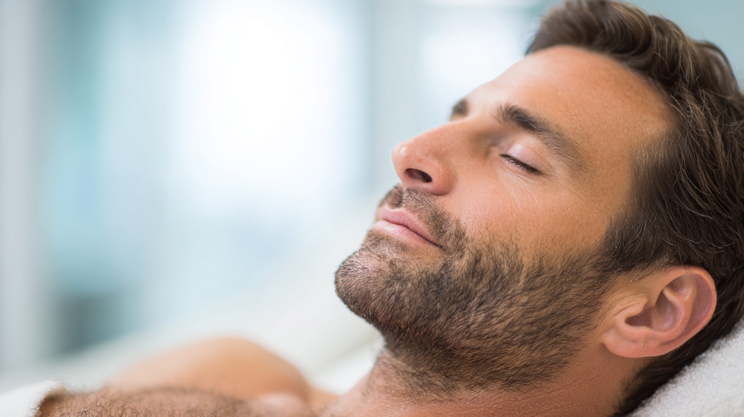 Laser Hair Removal Burnaby male session relaxed