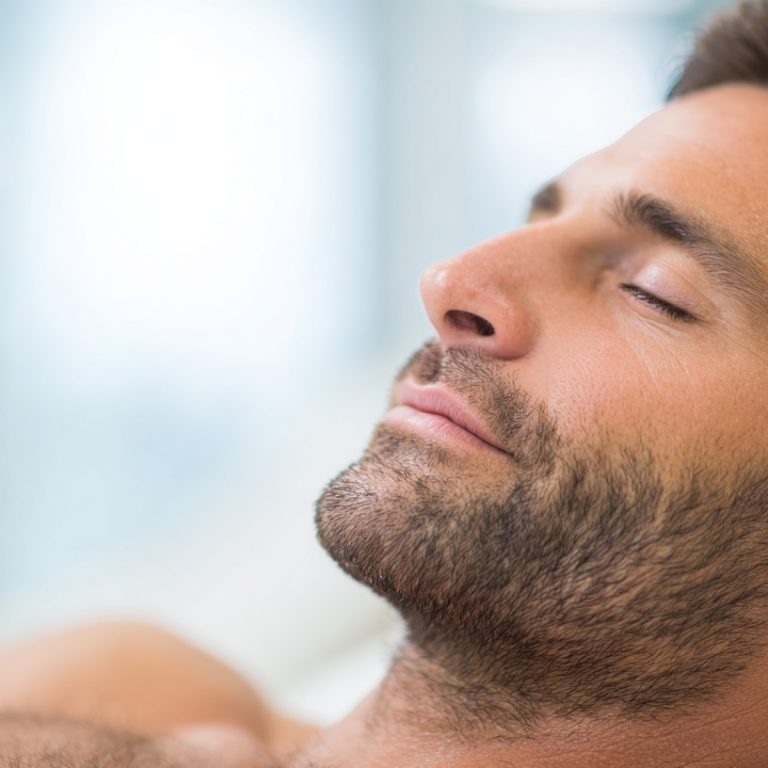 Laser Hair Removal Burnaby male session relaxed